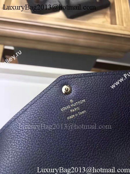 Louis Vuitton Monogram Empreinte SARAH WALLET M61182 Black