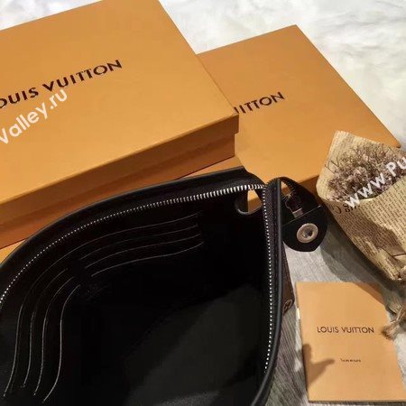 Louis Vuitton Monogram Savane Canvas POCHETTE VOYAGE MM M66639 Black