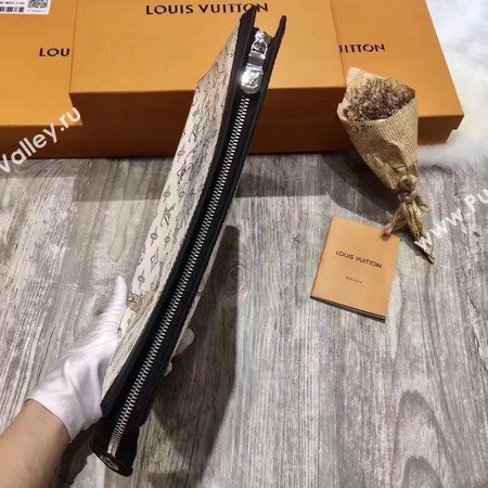 Louis Vuitton Monogram Savane Canvas POCHETTE VOYAGE MM M66639 White