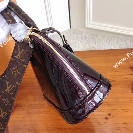 Louis Vuitton Monogram Vernis ALMA BB M54704 Brown