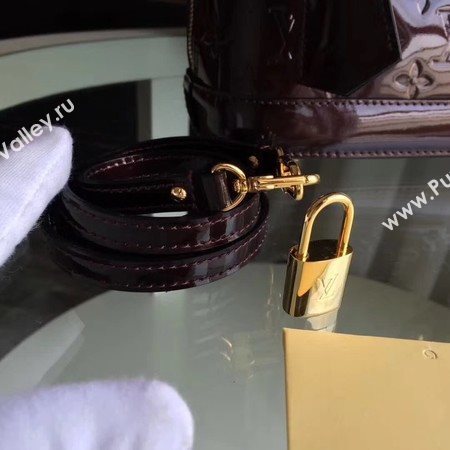 Louis Vuitton Monogram Vernis Alma BB M91606 Brown