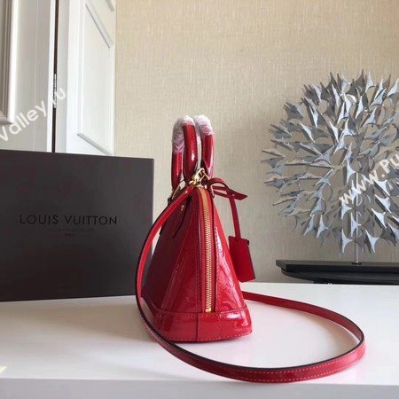 Louis Vuitton Monogram Vernis Alma BB M91606 Red