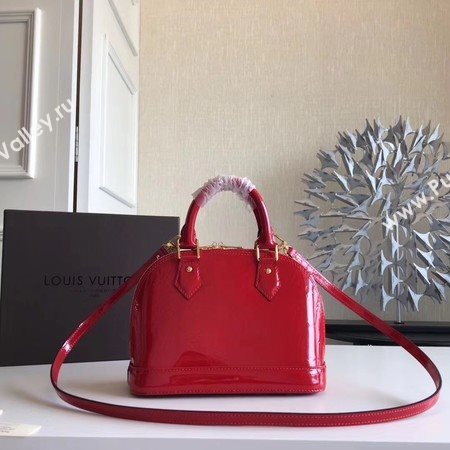 Louis Vuitton Monogram Vernis Alma BB M91606 Red