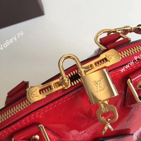 Louis Vuitton Monogram Vernis Alma BB M91606 Red