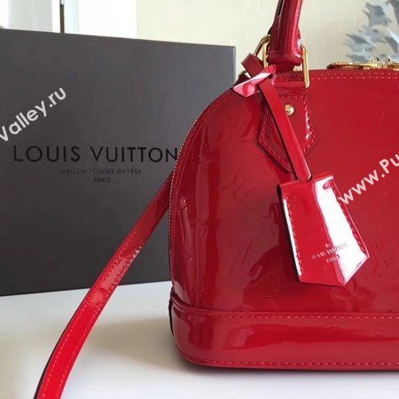 Louis Vuitton Monogram Vernis Alma BB M91606 Red