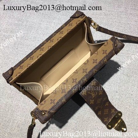 Louis Vuitton Petite Malle Monogram Canvas Bag M44154 Reverse