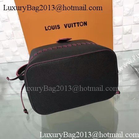 Louis Vuitton Soft Calfskin LOCKME BUCKET M54687 Black