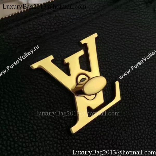 Louis Vuitton Soft Calfskin LOCKMETO M54572 Black