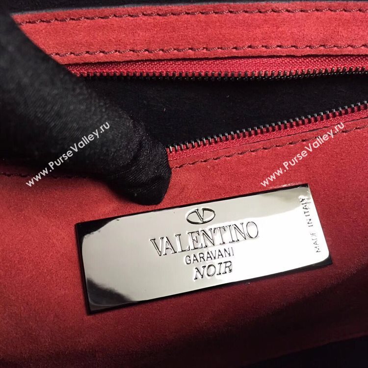 Valentino Sheepskin Leather Shoulder Bag VT48722 Black