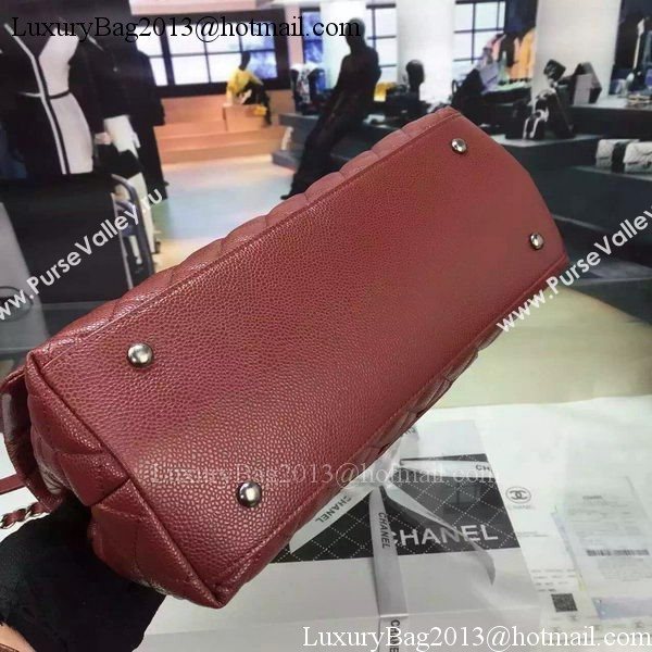 Chanel Classic Top Flap Bag Original Leather A98080 Burgundy