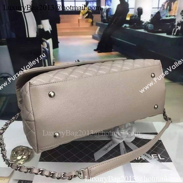 Chanel Classic Top Flap Bag Original Leather A98080 Grey