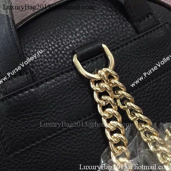 GUCCI Soho Leather Chain Backpack 431570 Black