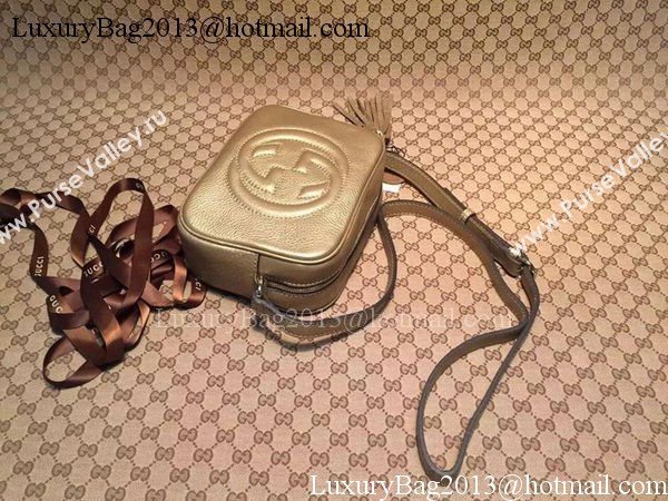 Gucci Soho Calfskin Leather Disco Bag 308364 Gold