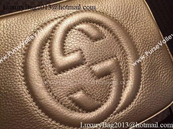 Gucci Soho Calfskin Leather Disco Bag 308364 Gold