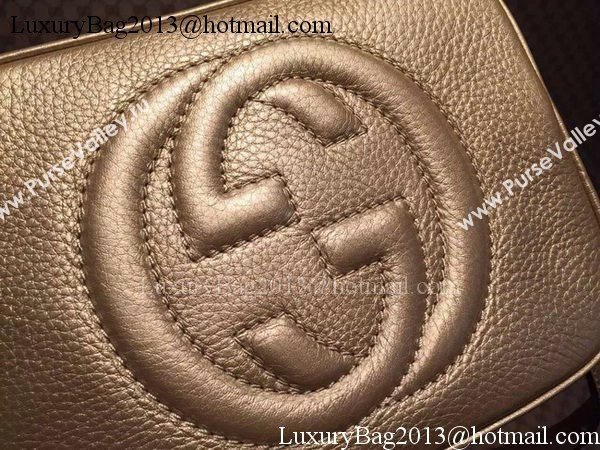 Gucci Soho Calfskin Leather Disco Bag 308364 Gold