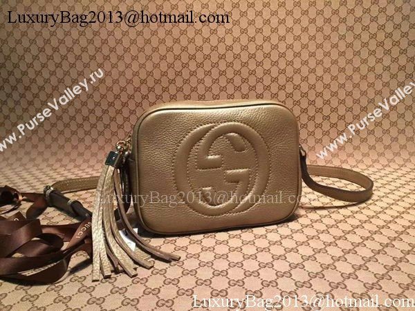 Gucci Soho Calfskin Leather Disco Bag 308364 Gold