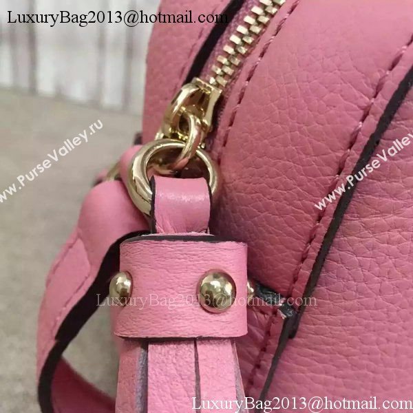 Gucci Soho Calfskin Leather Disco Bag 308364 Pink