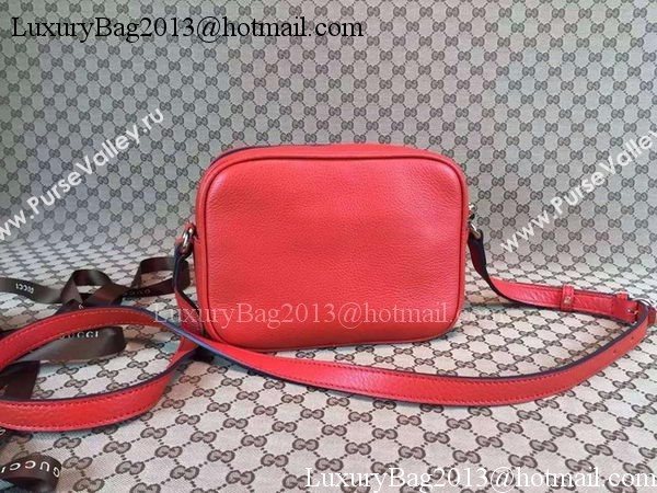 Gucci Soho Calfskin Leather Disco Bag 308364 Red