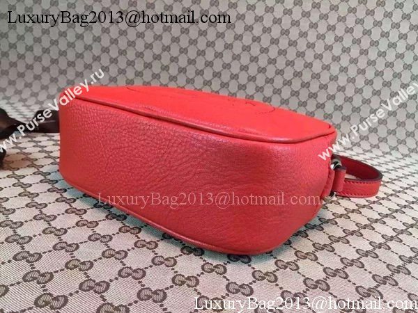 Gucci Soho Calfskin Leather Disco Bag 308364 Red