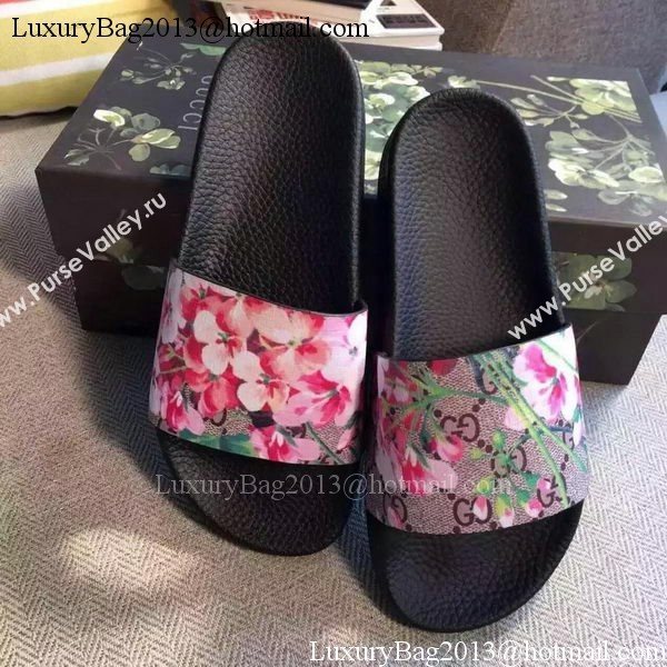 Gucci Slippers Leather GG759 Bloom