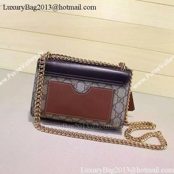 Gucci Padlock GG Supreme Shoulder Bags 409487 Brown