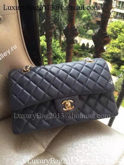 Chanel 2.55 Series Flap Bag Grey Original Leather A01112 Gold