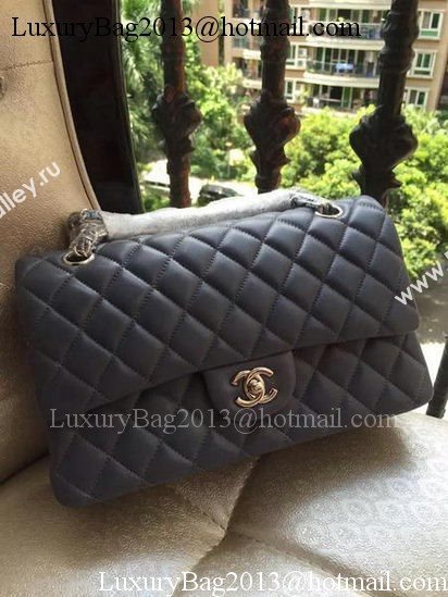 Chanel 2.55 Series Flap Bag Grey Original Leather A01112 Silver