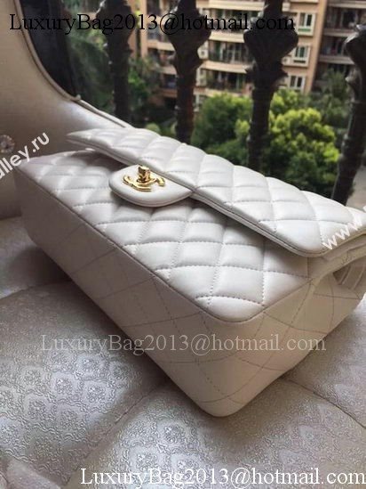 Chanel 2.55 Series Flap Bag White Original Leather A01112 Gold