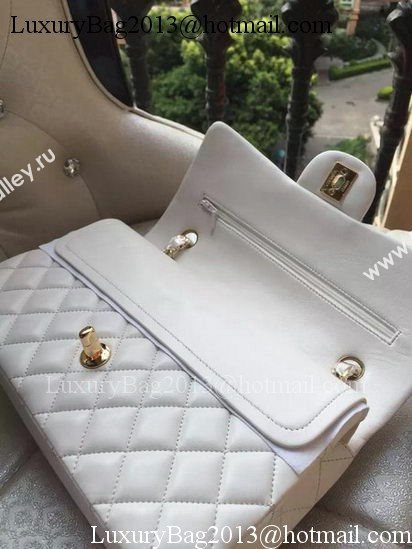 Chanel 2.55 Series Flap Bag White Original Leather A01112 Gold