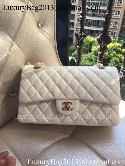 Chanel 2.55 Series Flap Bag White Original Leather A01112 Gold