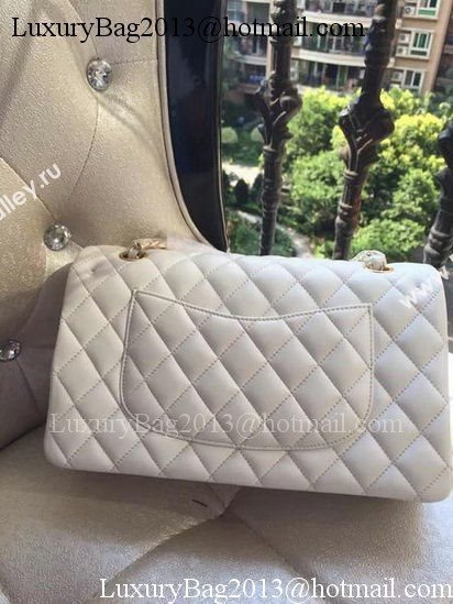 Chanel 2.55 Series Flap Bag White Original Leather A01112 Gold