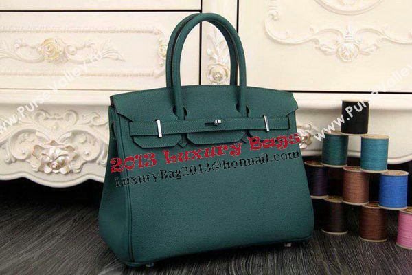 Hermes Birkin 35CM 30CM Tote Bag Original Leather HB35O Dark Green