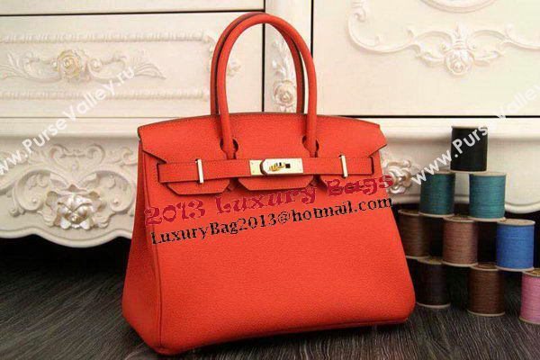 Hermes Birkin 35CM 30CM Tote Bag Original Leather HB35O Orange