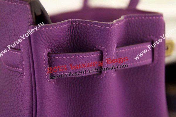 Hermes Birkin 35CM 30CM Tote Bag Original Leather HB35O Purple