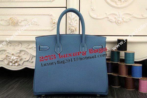 Hermes Birkin 35CM 30CM Tote Bag Original Leather HB35O SkyBlue
