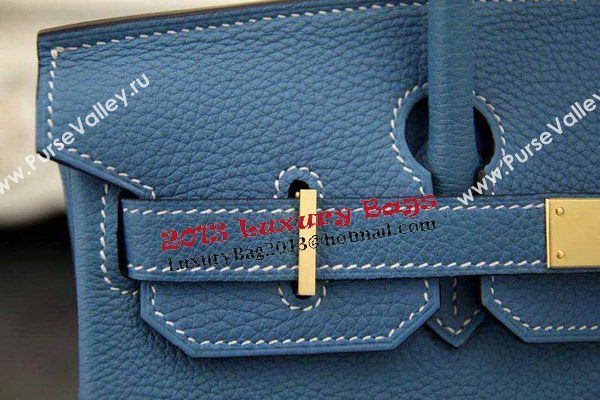 Hermes Birkin 35CM 30CM Tote Bag Original Leather HB35O SkyBlue