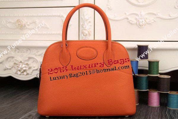 Hermes Bolide 31CM Original Leather Tote Bag Orange