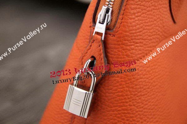 Hermes Bolide 31CM Original Leather Tote Bag Orange