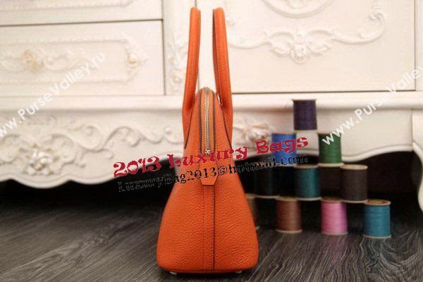 Hermes Bolide 31CM Original Leather Tote Bag Orange