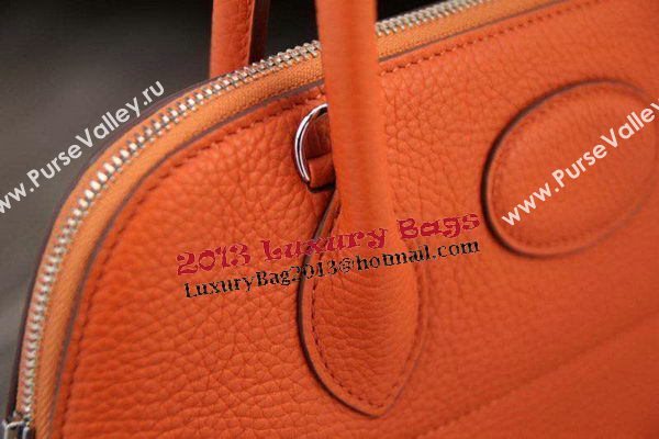 Hermes Bolide 31CM Original Leather Tote Bag Orange