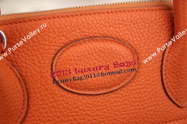 Hermes Bolide 31CM Original Leather Tote Bag Orange