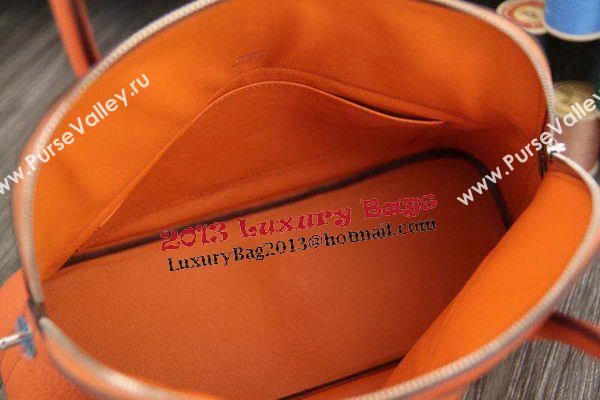 Hermes Bolide 31CM Original Leather Tote Bag Orange