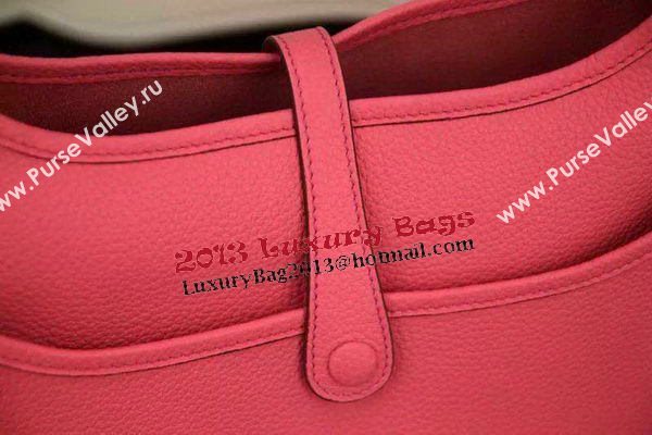 Hermes Evelyne 32cm Messenger Bag H1188 Dark Pink