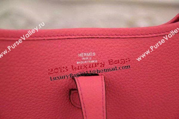 Hermes Evelyne 32cm Messenger Bag H1188 Dark Pink