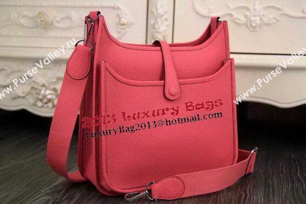 Hermes Evelyne 32cm Messenger Bag H1188 Dark Pink