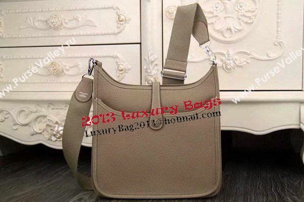 Hermes Evelyne 32cm Messenger Bag H1188 Grey