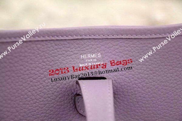 Hermes Evelyne 32cm Messenger Bag Original Leather H1188 Lavender