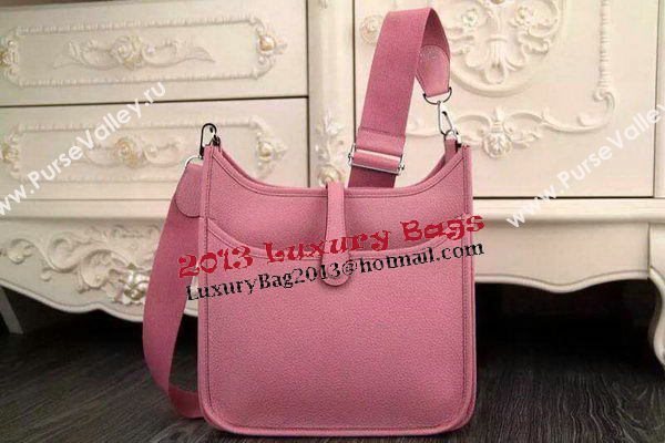 Hermes Evelyne 32cm Messenger Bag H1188 Pink