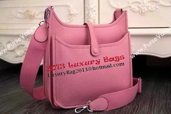 Hermes Evelyne 32cm Messenger Bag H1188 Pink