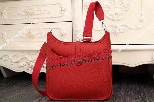 Hermes Evelyne 32cm Messenger Bag H1188 Red